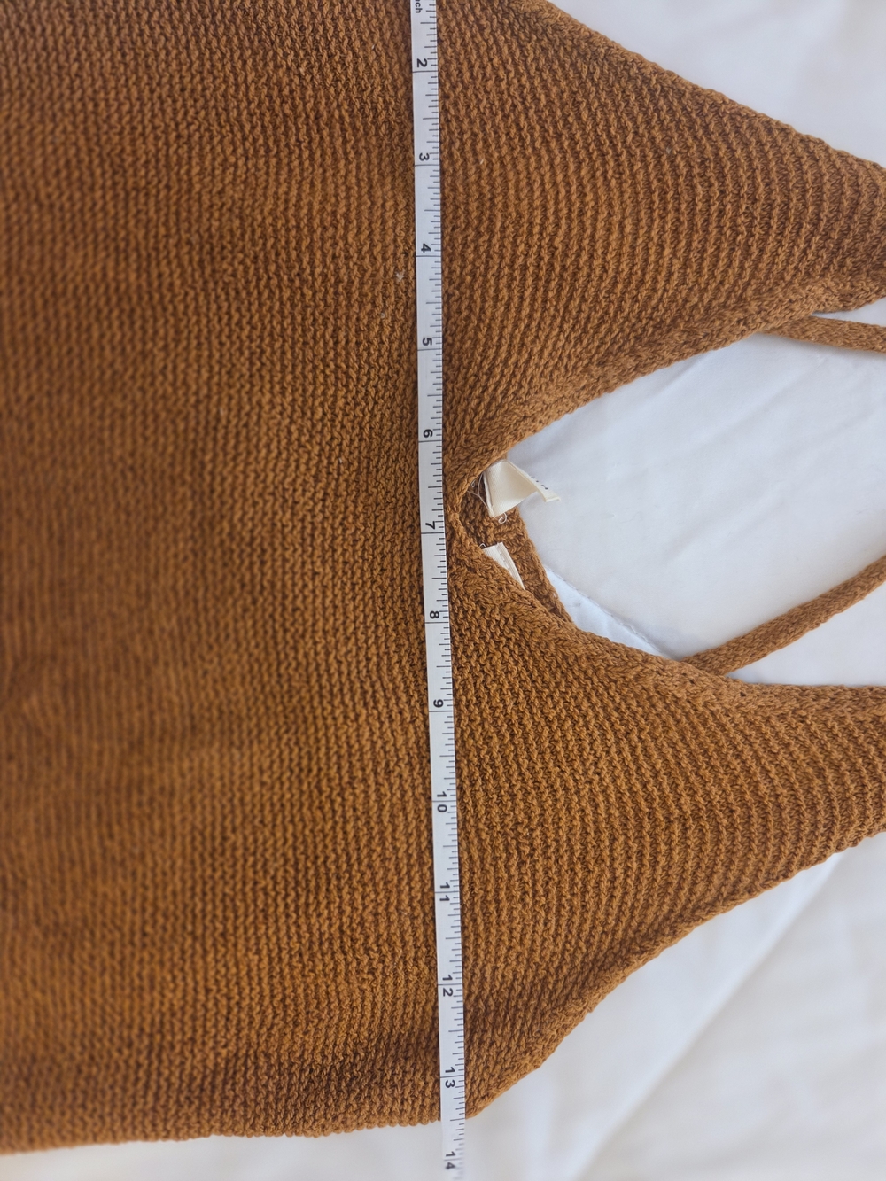 Moth Ribbed Knit Tank in Caramel - Picture 6 of 9